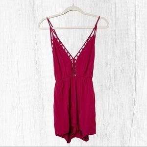 Staring at Stars Lacttice deepV romper